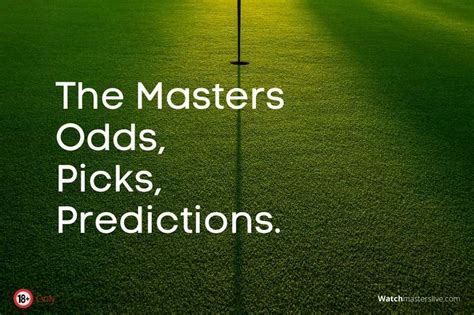 masters golf betting odds|2024 Masters picks, odds: Expert predictions, favorites to win .
